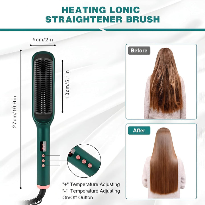 Professional Electric Hair Straightener Comb Brush 4jt0ug-wz